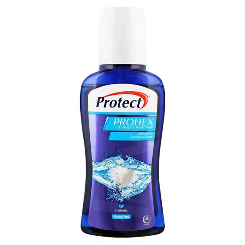 Protect Prohex - Freshmint Antiseptic Mouthwash 110 ml Bottle liquid Protect Prohex - Freshmint Antiseptic Mouthwash 110 ml Bottle liquid