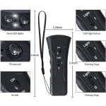 Ultrasonic Dog Repeller with Flashlight