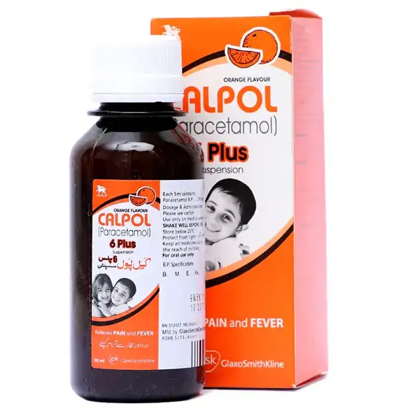 Calpol 6 Plus Suspension 250mg/5ml 90ml